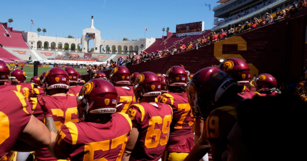 USC Trojans at the Los Angeles Memorial Coliseum in Los Angeles