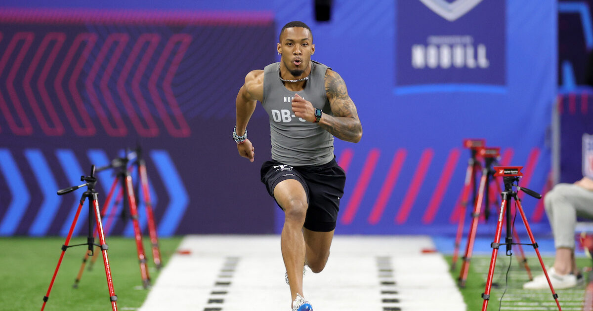 Kalon Barnes runs second-fastest 40-yard dash ever at NFL combine