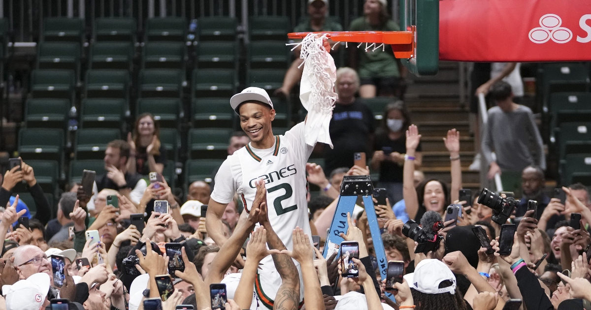 WATCH: Miami Fans Storm The Court After Winning Second ACC Regular ...