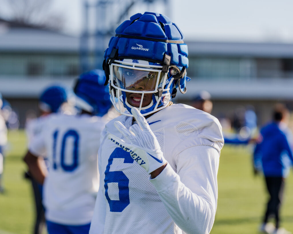 JQ Hardaway Kentucky football Spring Practice Day 1