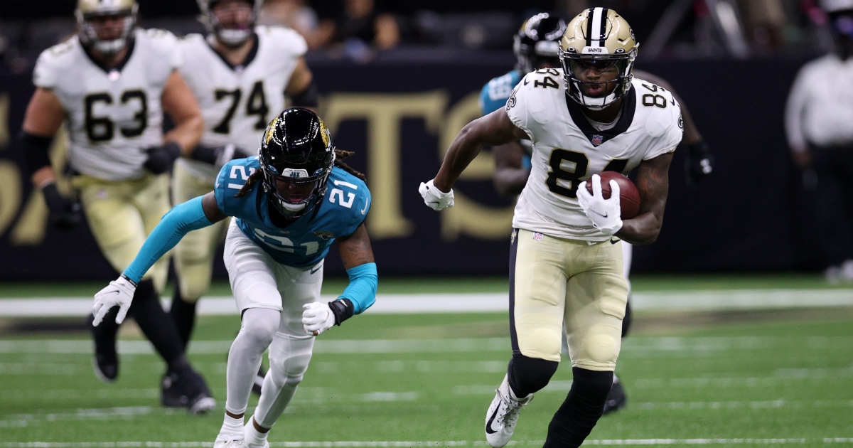 New Orleans Saints wide receiver Lil'Jordan Humphrey during an NFL