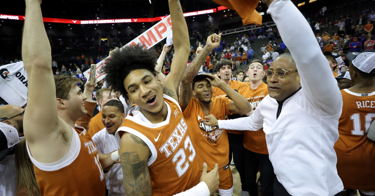 WATCH: Rodney Terry, Texas players celebrate after winning Big 12 ...