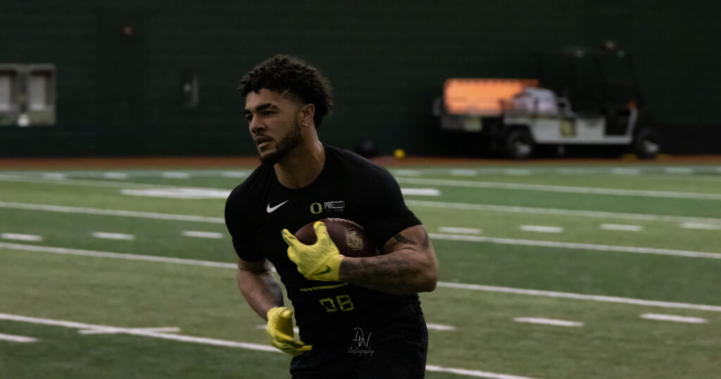 Official 40-yard dash results from Oregon's pro day - On3