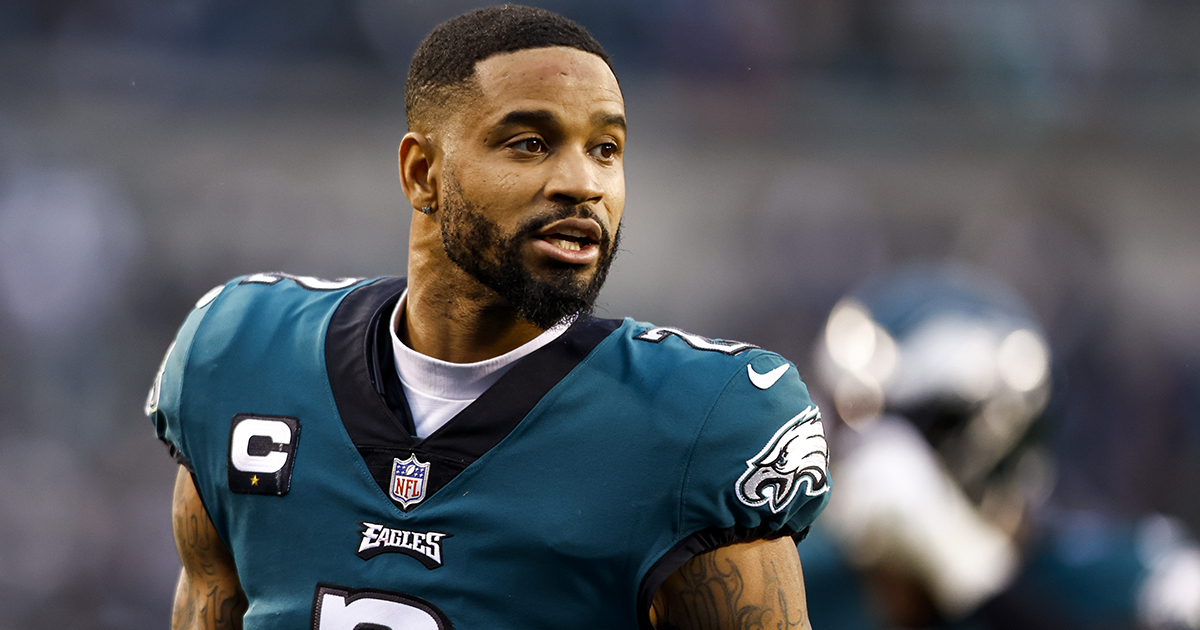 Darius Slay of the Philadelphia Eagles looks on during the game News  Photo - Getty Images