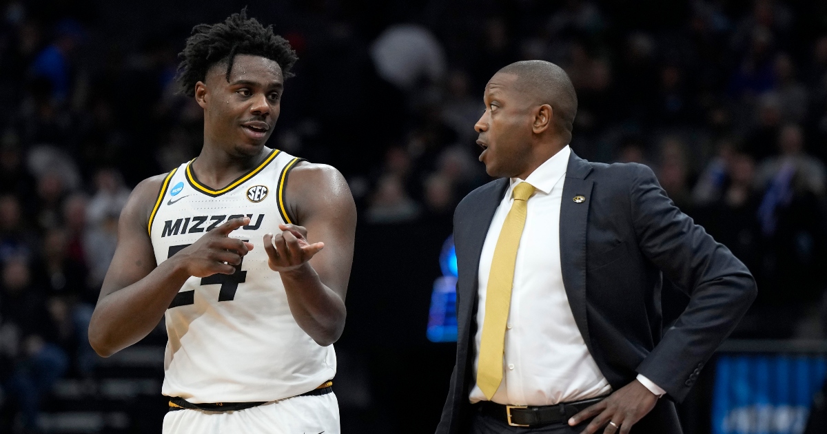 Missouri outlasts late Utah State push for first NCAA Tournament win