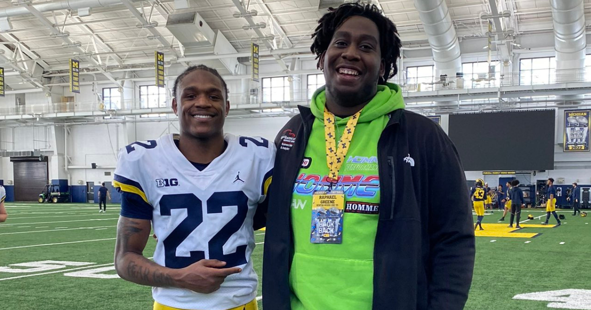 Michigan Recruiting: 2025 OT Raphael Greene talks debut visit