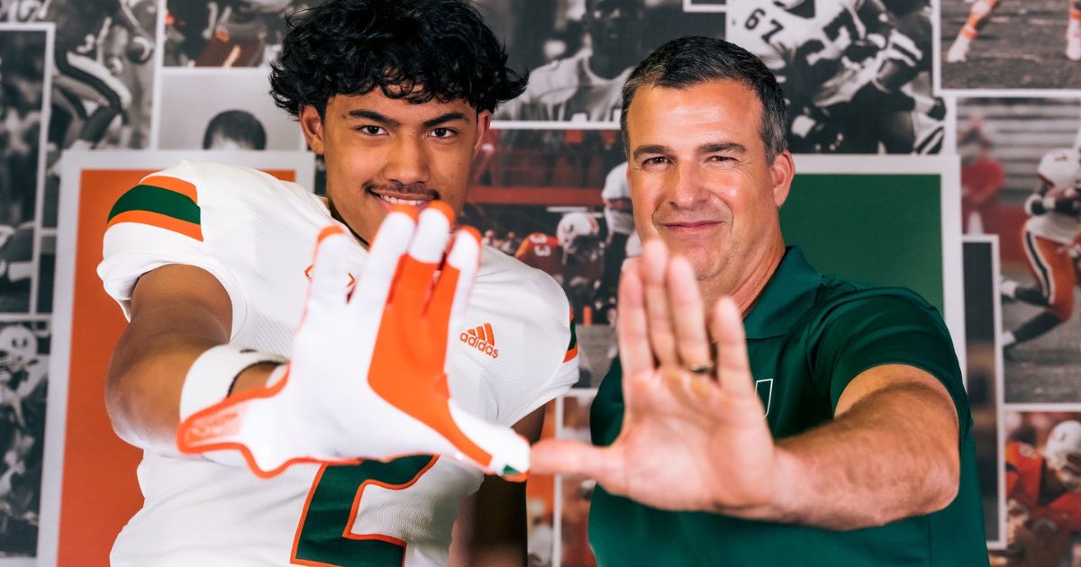 Miami locking in on 4-star TE Roger Saleapaga as Cody Woodiel makes evaluation visit