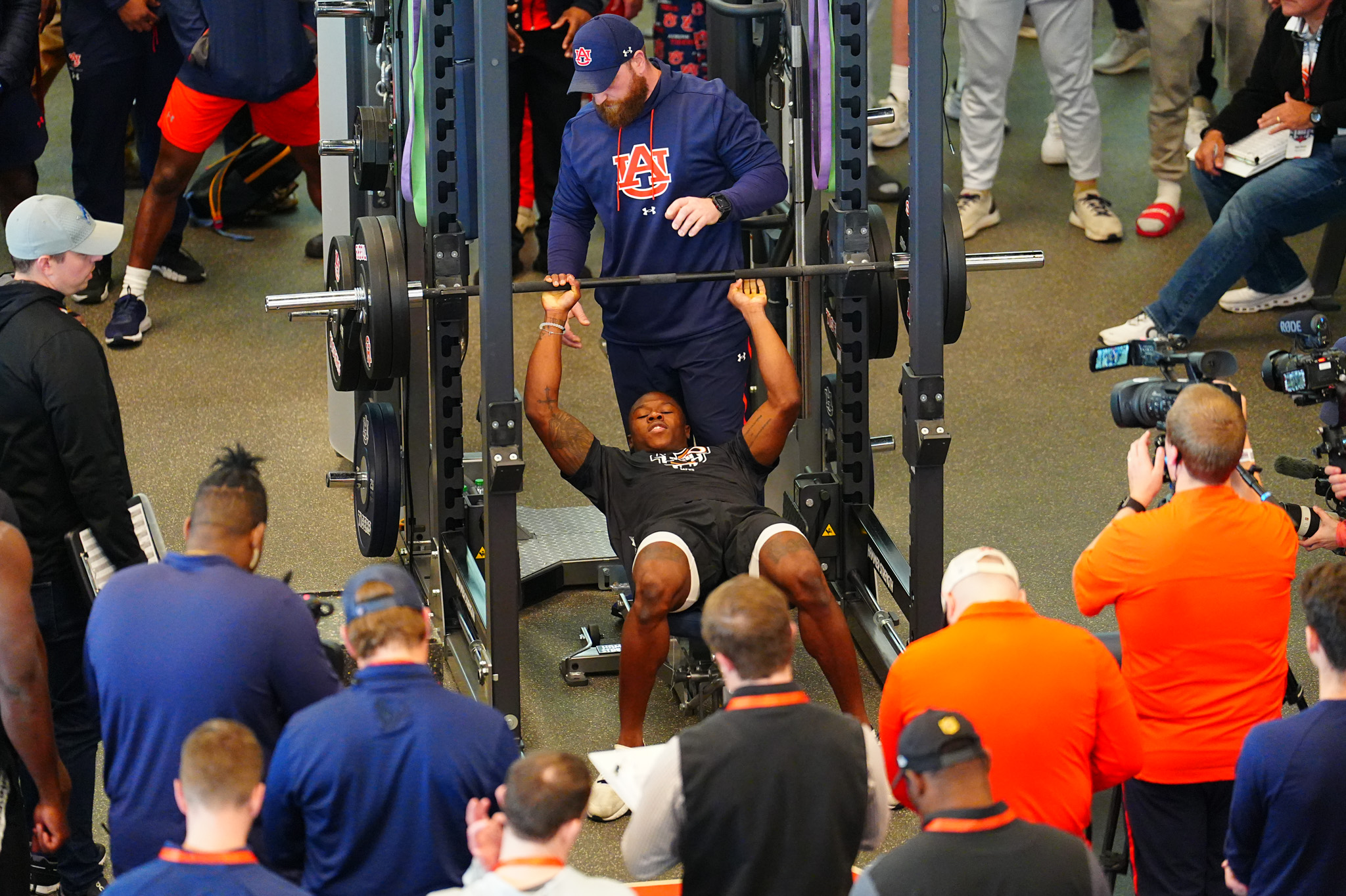 Photos Auburn Pro Day inside the Woltosz Performance Center