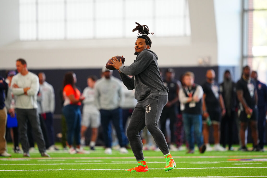 Former NFL MVP Cam Newton to throw at Auburn's Pro Day