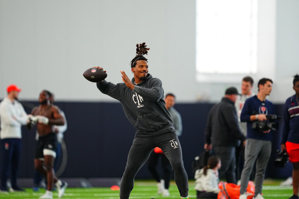 Former NFL MVP Cam Newton to throw at Auburn's Pro Day