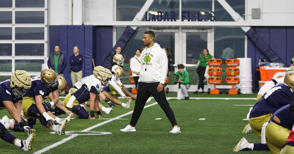 Notre Dame 2023 Spring Practice No 1 Observations Defense notre-dame-2023-spring-practice-no-1-observations-defense