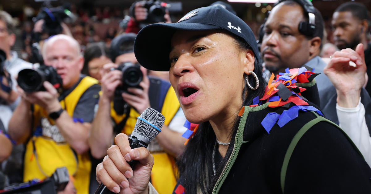 WATCH: Dawn Staley congratulates LSU on reaching Final Four, hopes for all-SEC national title game