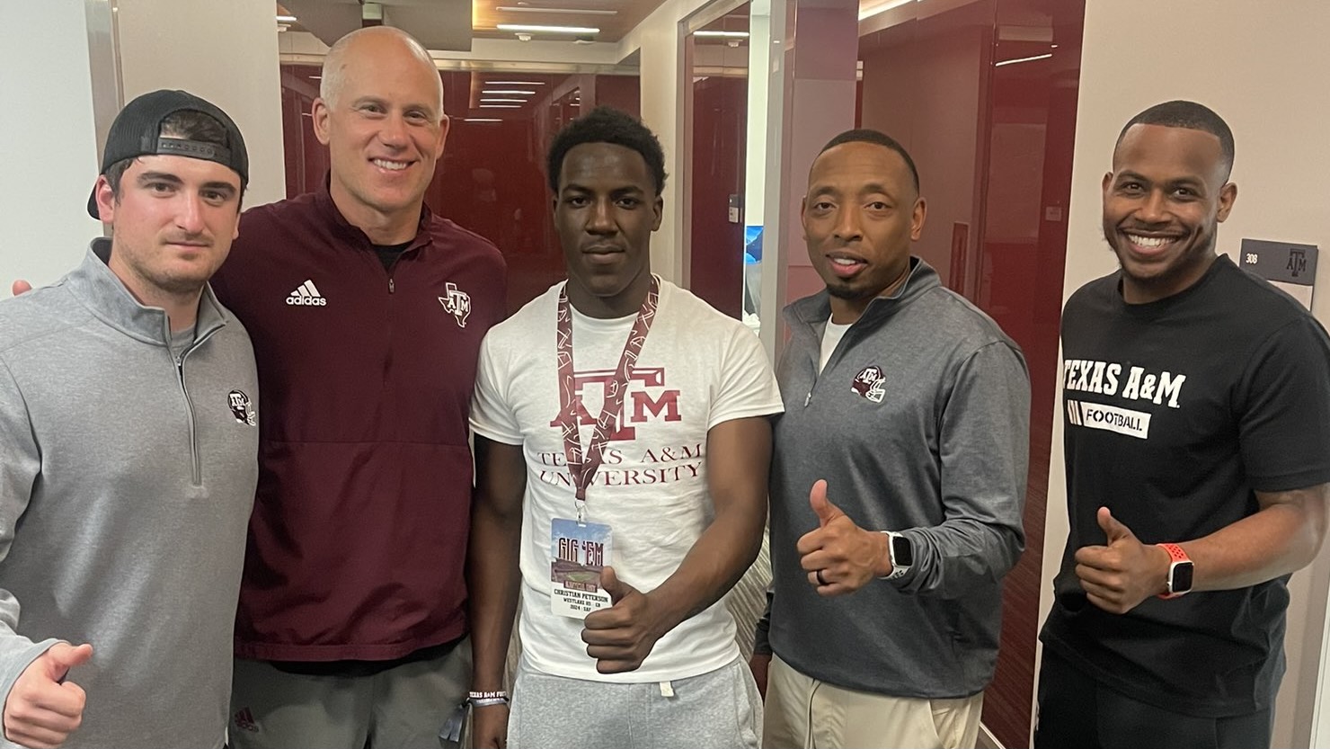 Christian Peterson fresh off Texas A&M, gives commitment timeline