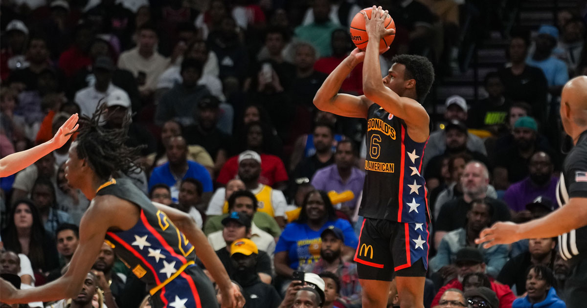 Lakers star LeBron James shares proud dad moment ahead of Bronny James' McDonald's  All-American game