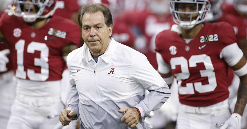 Alabama head coach Nick Saban