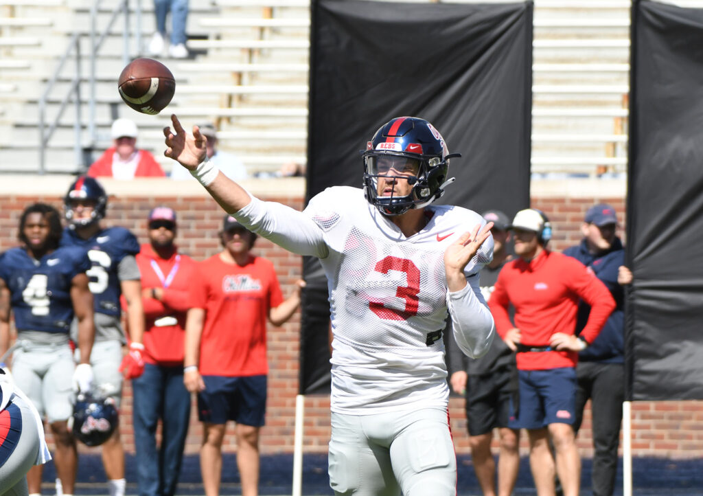 SCRIMMAGE REPORT: What did we learn about Ole Miss’ QB competition on Saturday? Let’s go to the numbers.