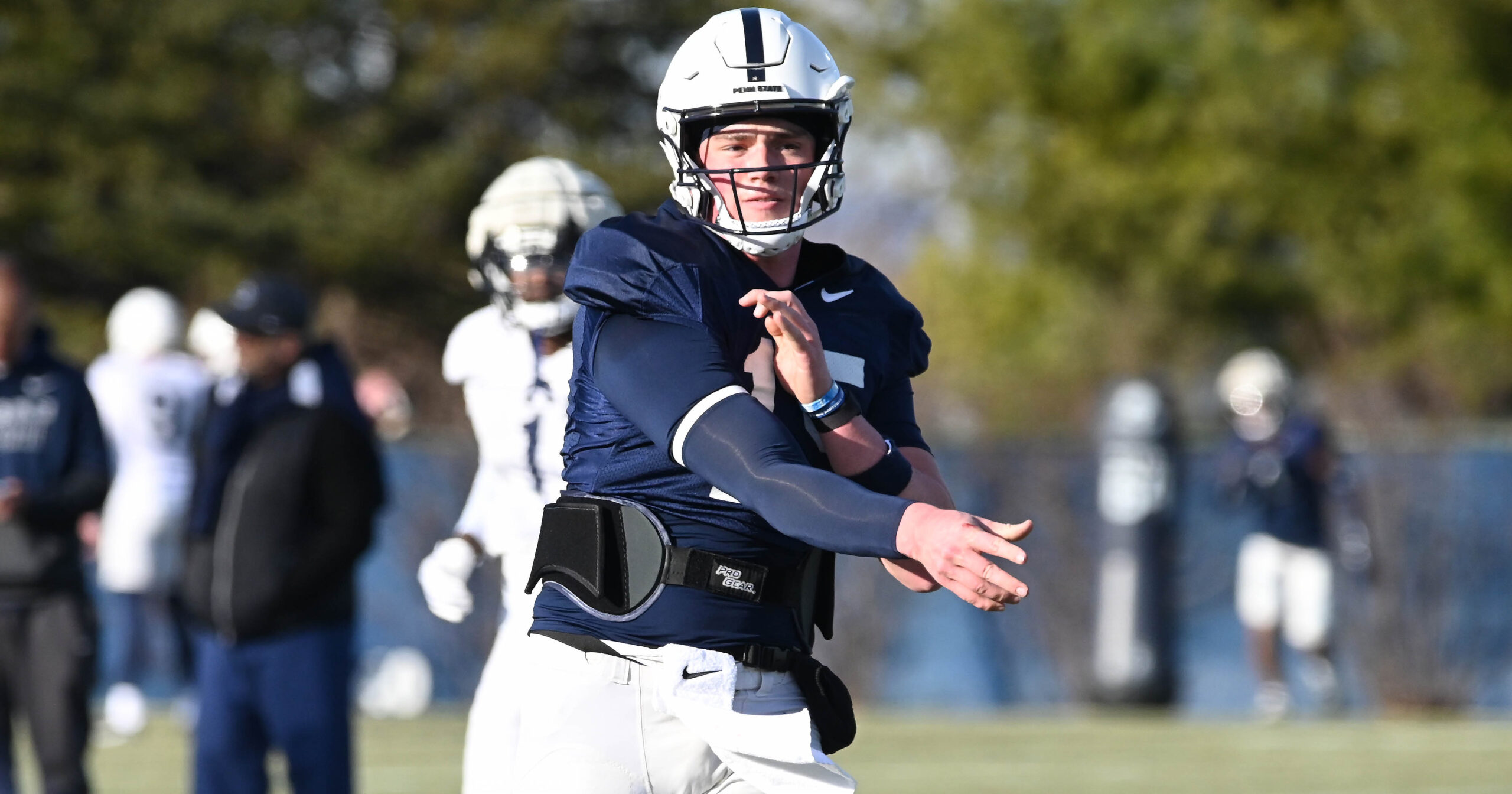 Notes and observations from Penn State’s open practice on offense