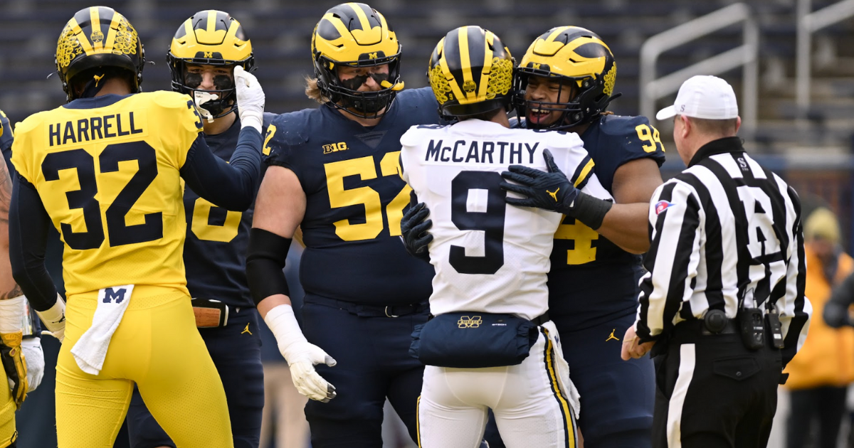 Michigan football 2023 spring game participation chart