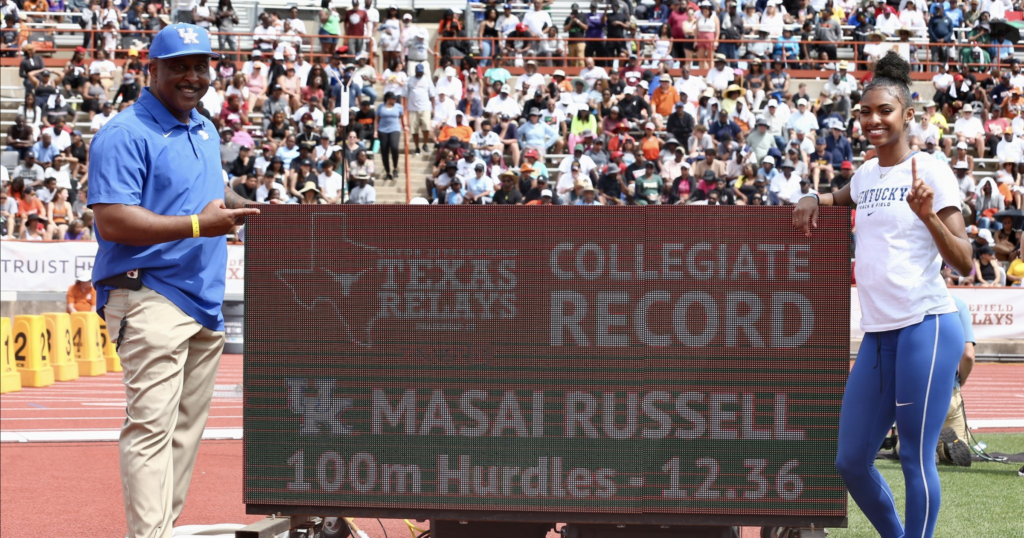 Kentucky’s Masai Russell breaks collegiate record in 100M Hurdles On3