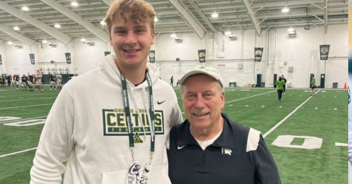 Michigan State hosts three-star Ohio offensive tackle Dane Wleklinski