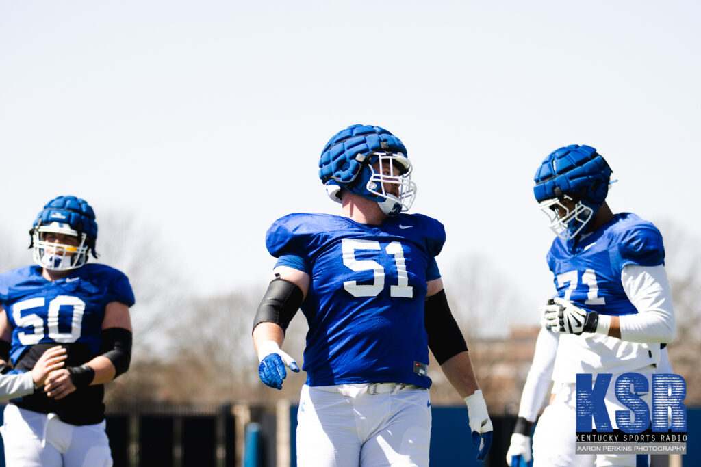 Kentucky offensive lineman Tanner Bowles