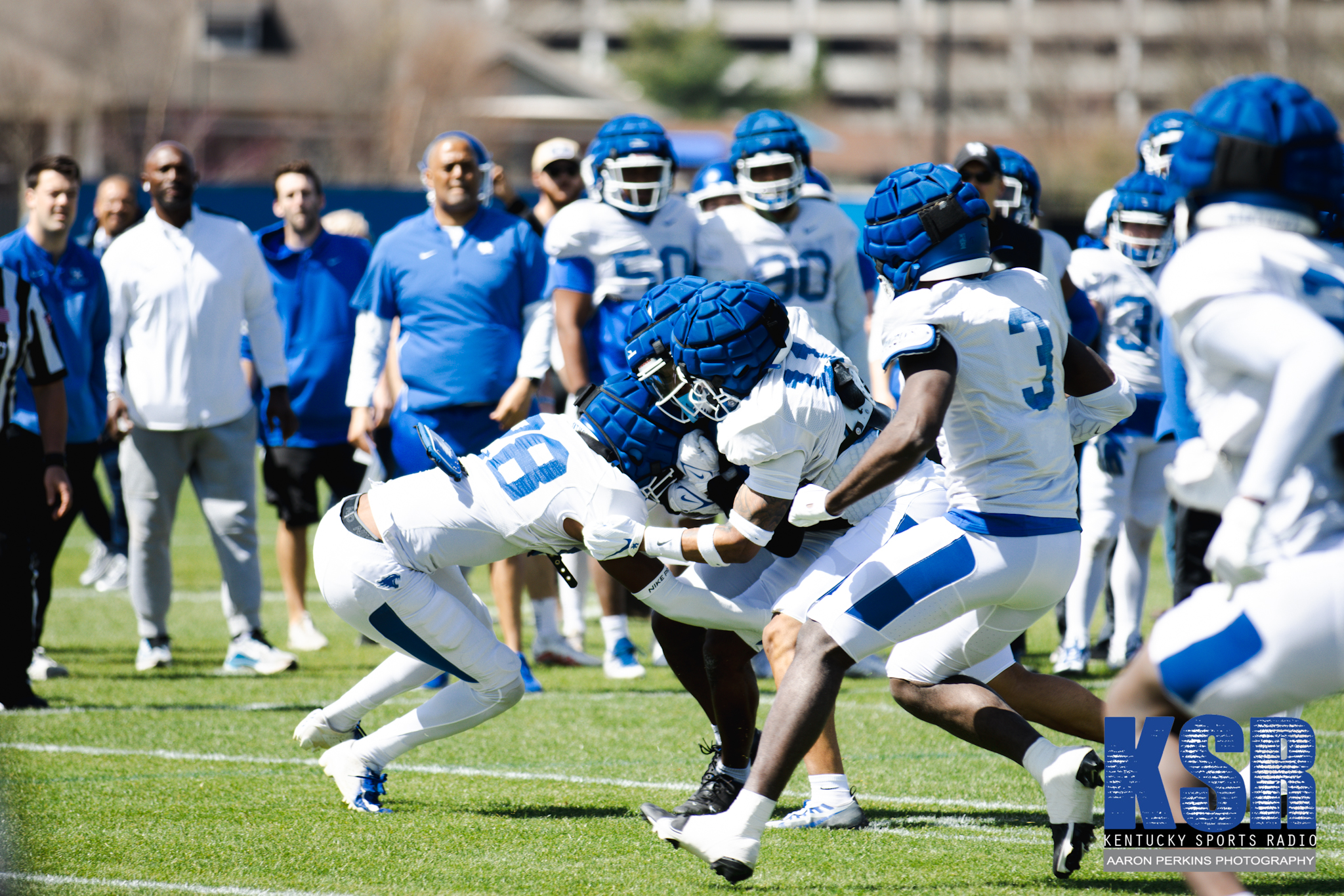 WATCH: Scrimmage highlights from latest Kentucky spring practice