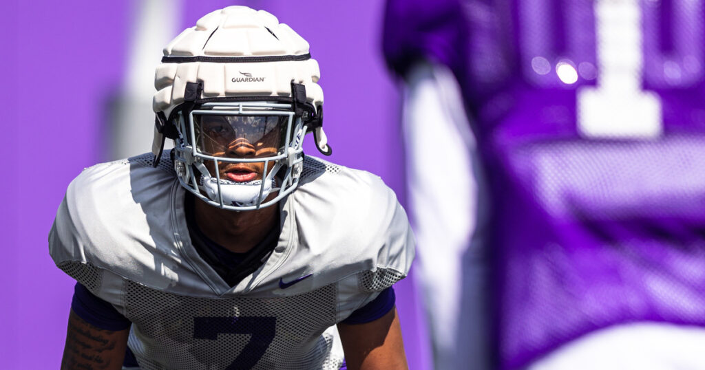 Kameron Sallis during Kansas State spring ball