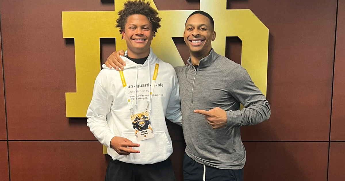 Big-time WR Daylan McCutcheon visits Notre Dame for the first time