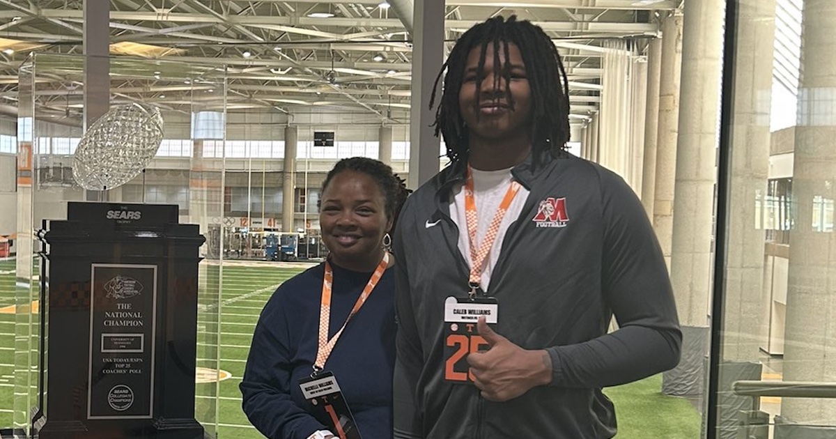 Caleb Williams, class of 2025 lineman, breaks down first Vol visit