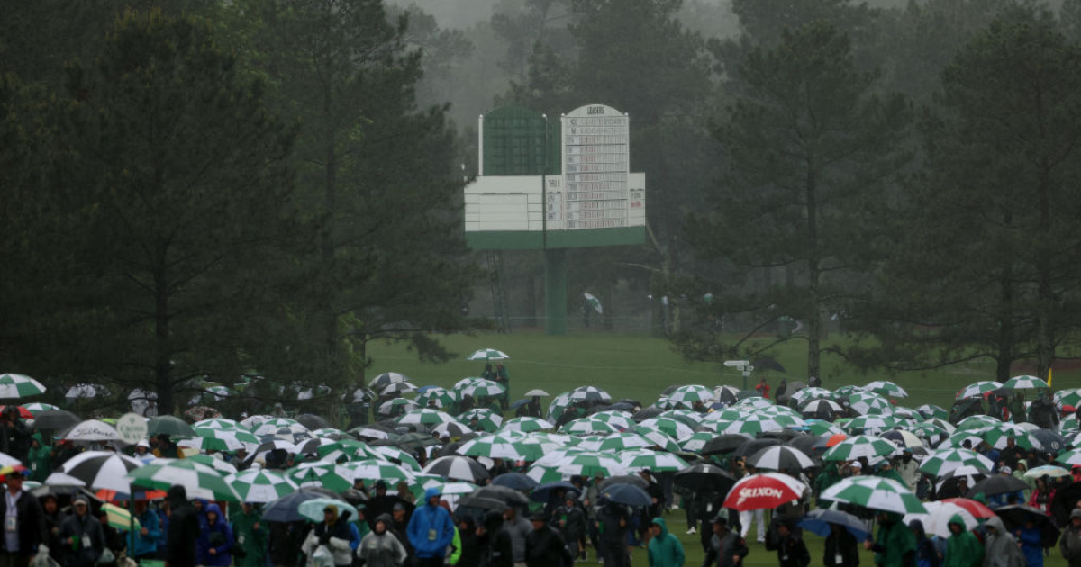 Masters rain delay will provide full day of golf on Easter