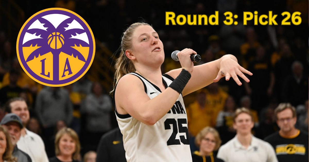 Monika Czinano selected by Los Angeles in the WNBA Draft