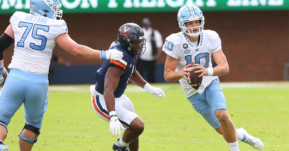 Mack Brown calls Drake Maye the No. 1 quarterback in the country