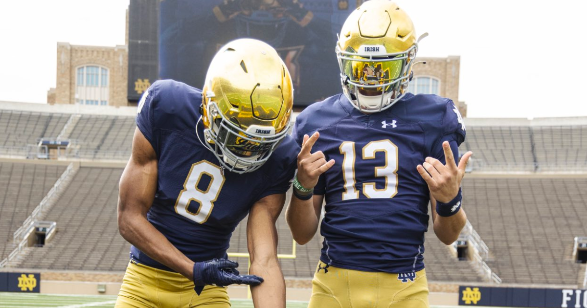 Notre Dame 2024 commits on a social media