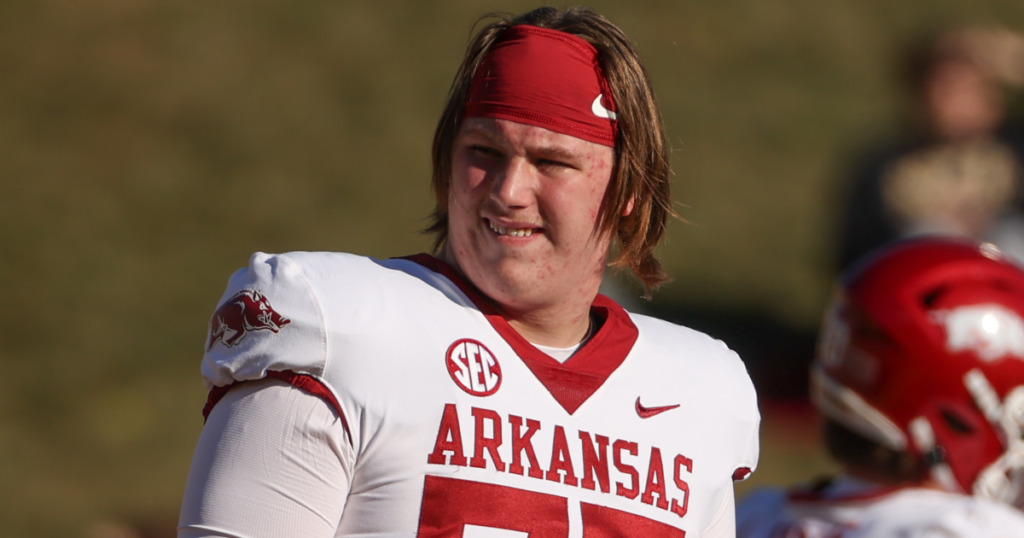 Arkansas coach Sam Pittman has been impressed with Patrick Kutas this spring