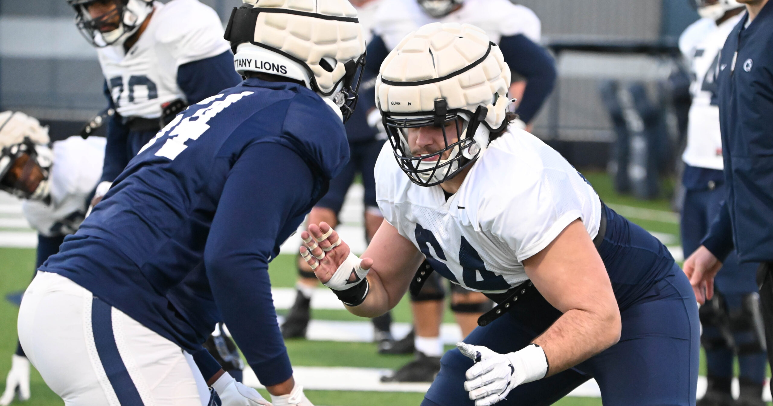 Penn State offensive line versatility takes center stage this spring On3