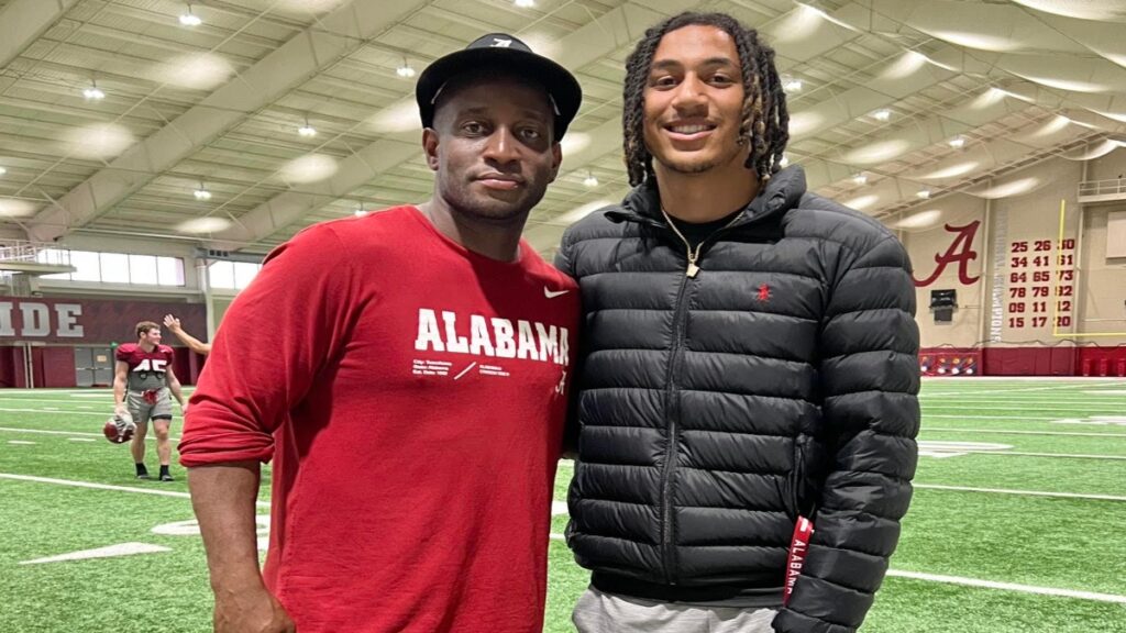 Alabama HC Nick Saban speaks with Top 100 safety prior to trip