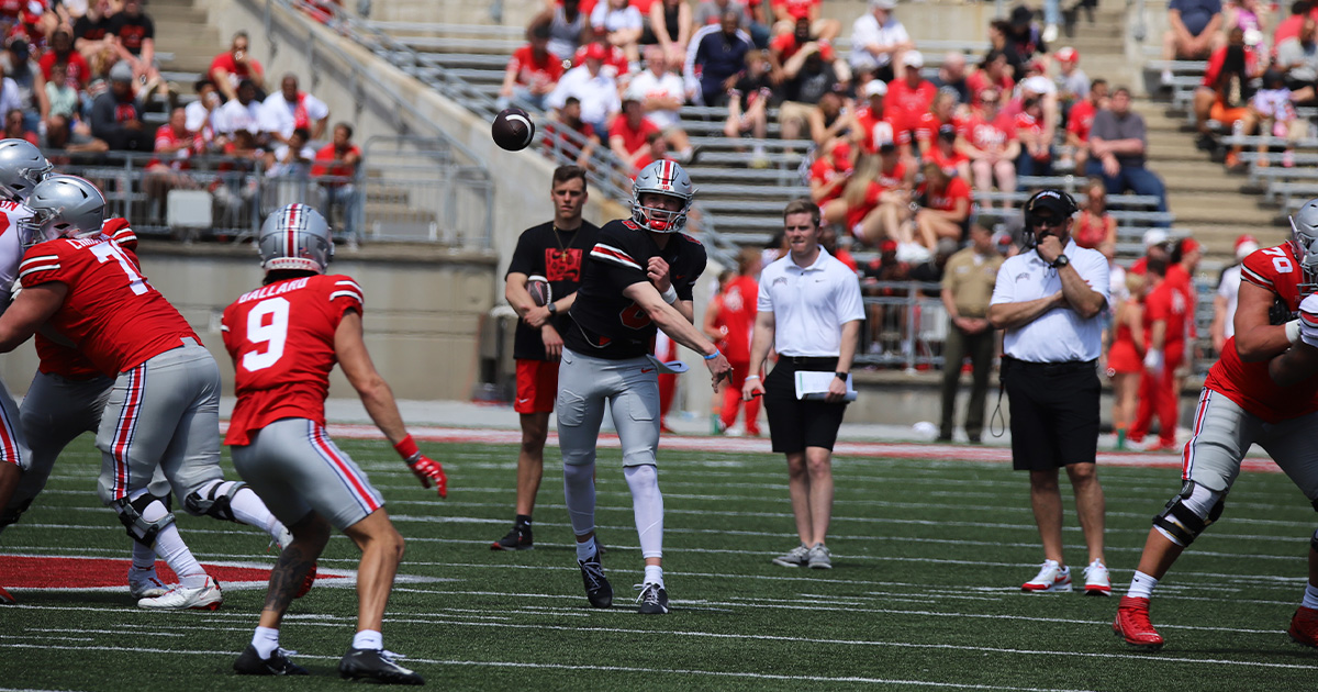 Buckeyes quarterback battle persisting after ‘step in the right direction’ this spring