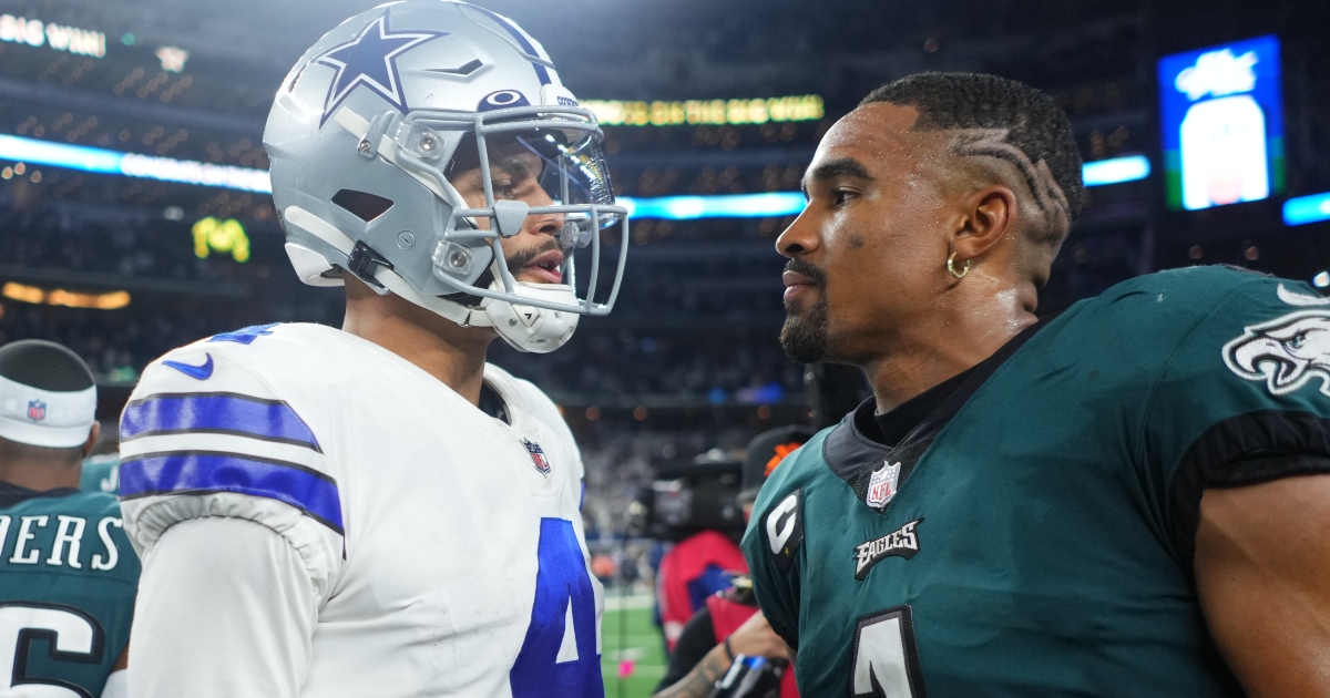 Jerry Jones compares star Dak Prescott to Eagles QB Jalen Hurts