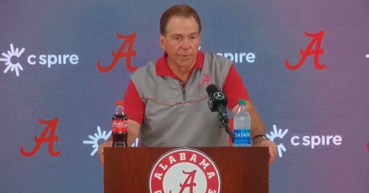 Nick Saban Speaks Following Alabama's Final Practice Before A-Day