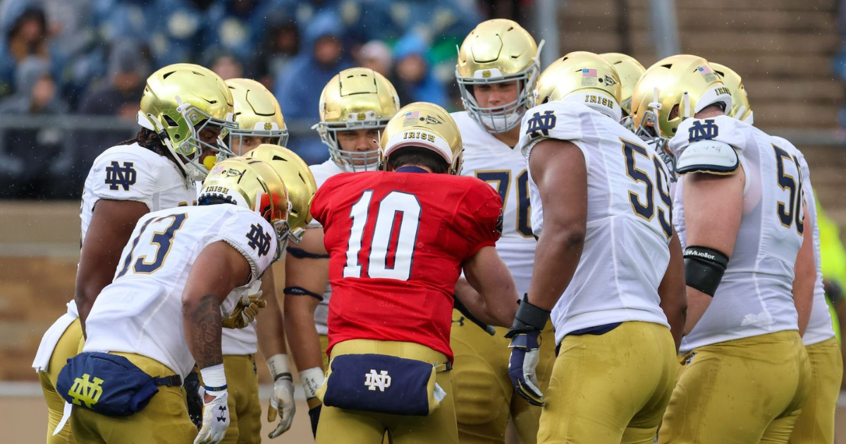 Postspring depth chart projection 2023 Notre Dame offense