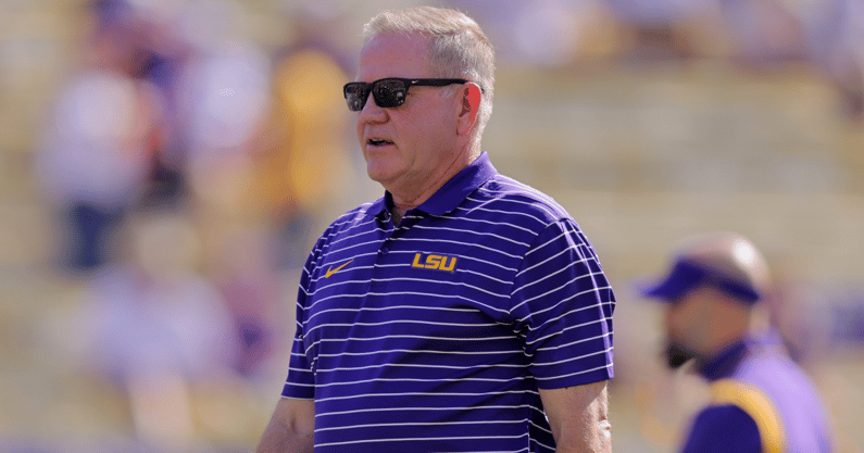 LSU Football Coach Brian Kelly Spotted At Pivotal Game 2 Of College ...