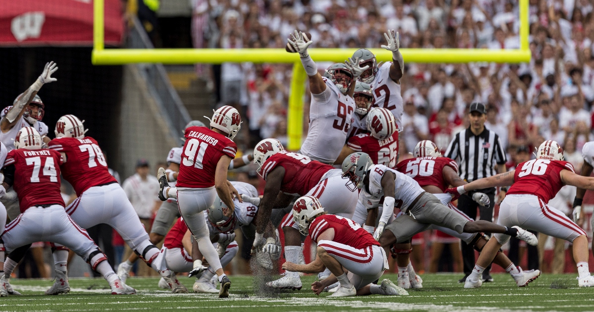 Wisconsin kicker Vito Calvaruso enters NCAA transfer portal On3