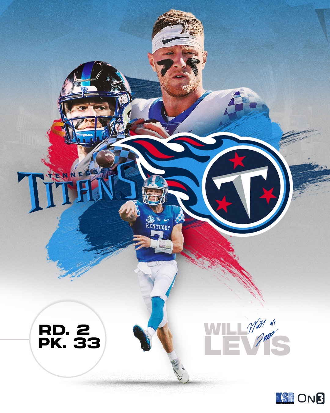 Will Levis Selected By The Tennessee Titans With No. 33 Pick In NFL ...