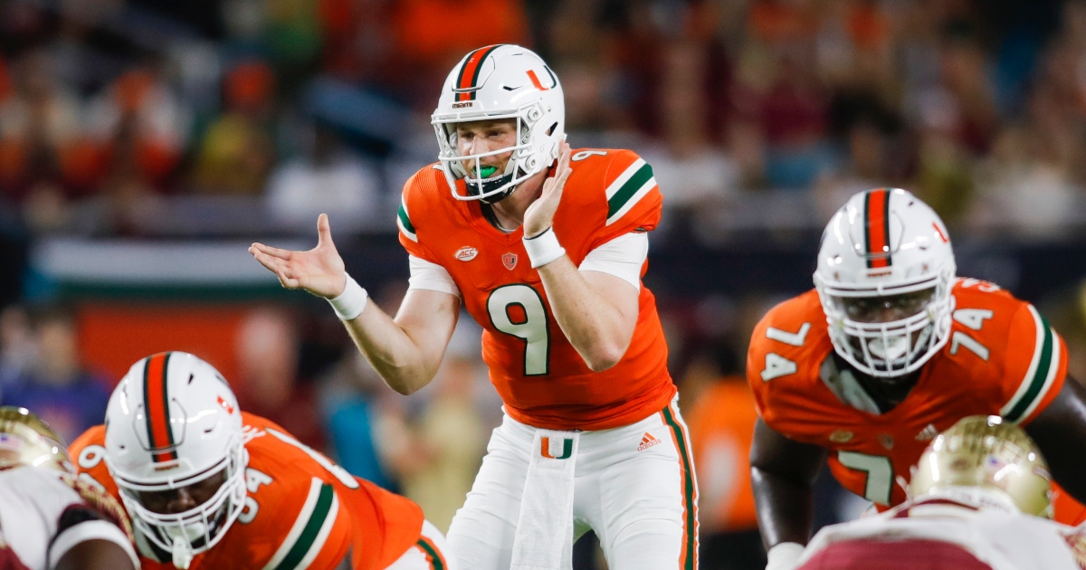 Miami Hurricanes 50-1 Countdown: Ranking the top 50 post-spring players … No. 2 Tyler Van Dyke