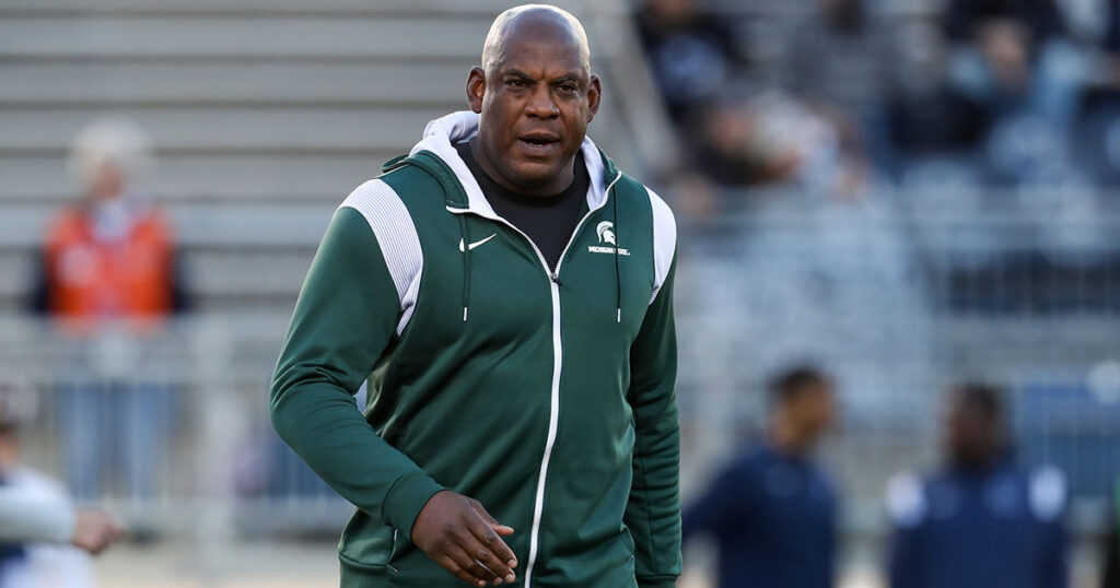 Michigan State head coach Mel Tucker