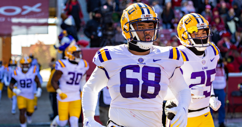 Fitzgerald West will make the switch to defensive line in his second season at LSU