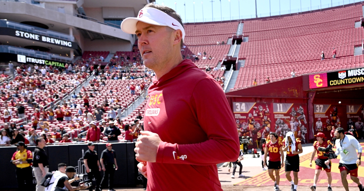 Lincoln Riley welcomes Bronny James to USC