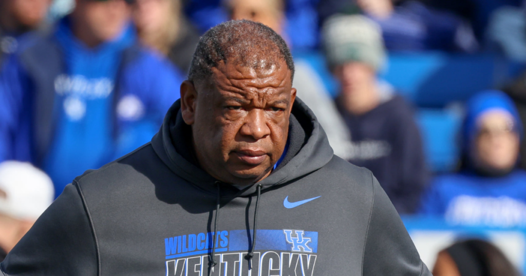 Kentucky football associate head coach Vince Marrow during a home game against New Mexico State in 2021