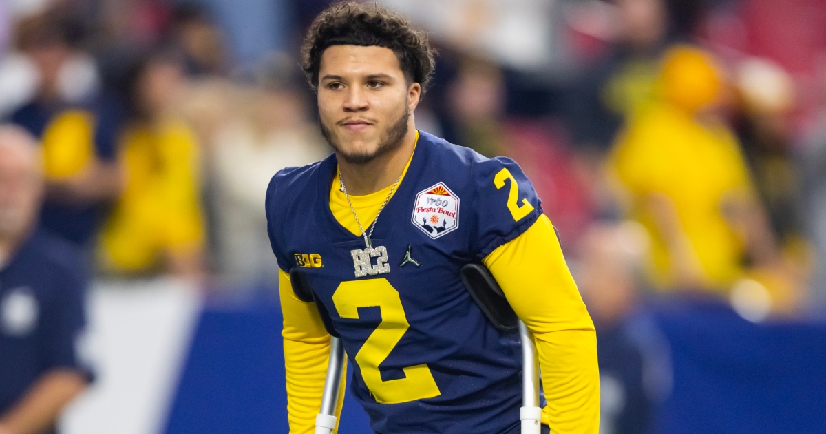 Blake Corum says Jim Harbaugh told him to turn pro after injury