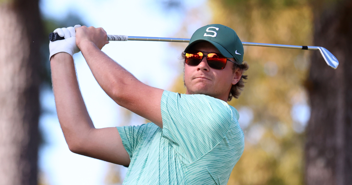 Michigan State men’s golf team tied for second after one day at NCAA regional golf tourney